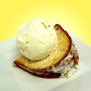 1 Serving Nutty Coconut Ice Cream - 2.5 Oz Scoop