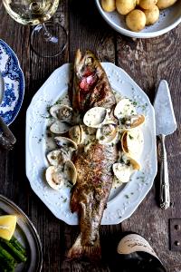 1 serving Oak Grilled Rainbow Trout in Lobster Sauce