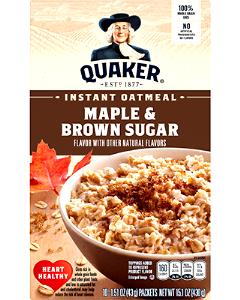 1 Serving Oatmeal, Instant, Maple Raisin 3-Grain