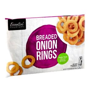 1 Serving Onion Rings, Breaded