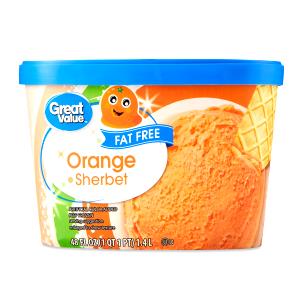 1 Serving Orange Fat Free Sherbet