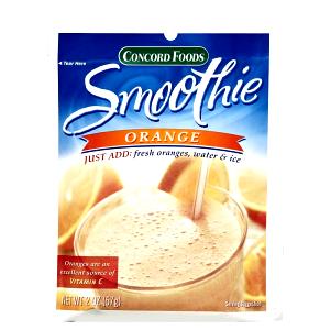 1 Serving Orange Smoothie Mix, Prepared