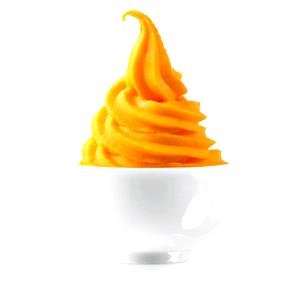 1 Serving Orange Sorbet Soft Serve - Extra Large