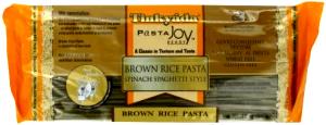 1 Serving Organic Brown Rice Pasta Spinach Spaghetti Pasta Noodles