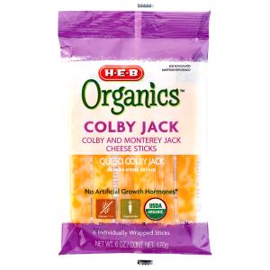 1 Serving Organic Colby Cheese Sticks