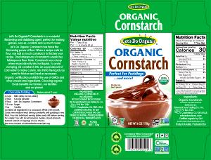 1 Serving Organic Cornstarch