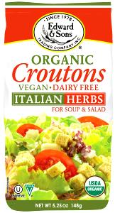 1 Serving Organic Croutons - Italian Herbs