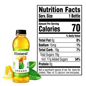 1 Serving Organic Honey Green Tea
