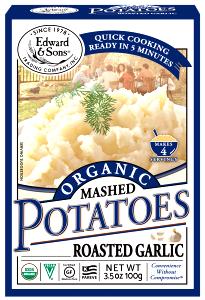 1 Serving Organic Mashed Potatoes - Roasted Garlic, As Packaged