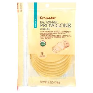 1 Serving Organic Provolone Cheese Slice - Not Smoked