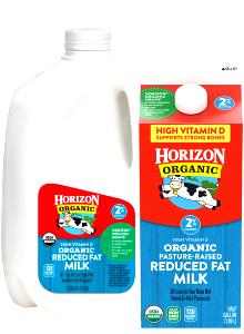 1 Serving Organic Reduced Fat Milk - 2%