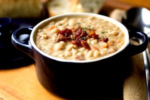 1 Serving Organic Savory White Bean With Smoked Bacon Soup
