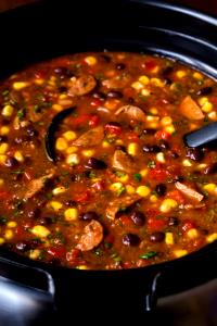 1 Serving Organic Spicy Black Bean With Chicken Sausage Soup