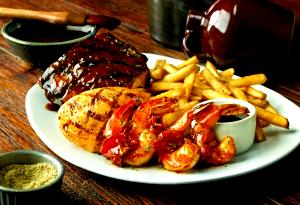 1 serving Outback Combo Griller - Chicken & Shrimp