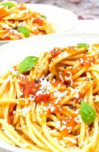 1 Serving Pasta Marinara W/ Parmesan Cheese