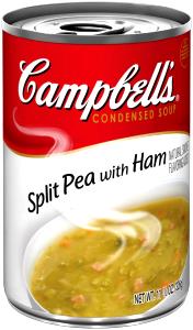 1 Serving Pea, Split W/Ham & Bacon, Condensed