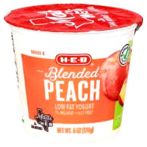 1 Serving Peach Blended Lowfat Yogurt
