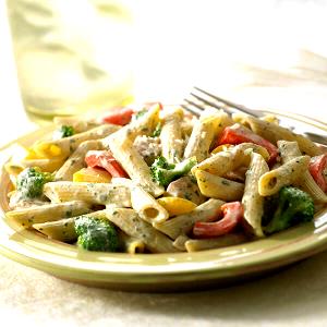 1 Serving Penne With Creamy Basil Chicken