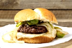 1 Serving Philly Burger, With Turkey Patty