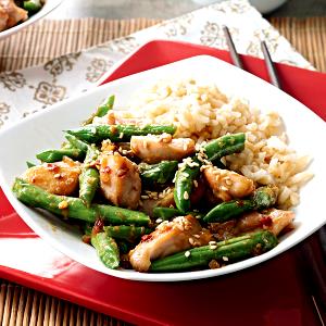 1 serving Pineapple Coconut Chicken w/ Sesame Green Beans & Quinoa Pilaf (Boost)