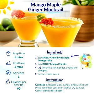 1 Serving Pineapple Orange Juice Drink Concentrate