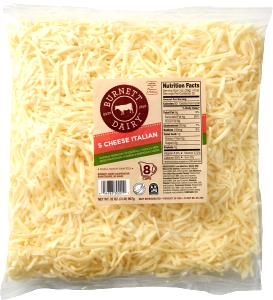 1 Serving Pizza Blend (Mozzarella, Provolone, Parmesan And Romano), Fancy Shredded Cheese