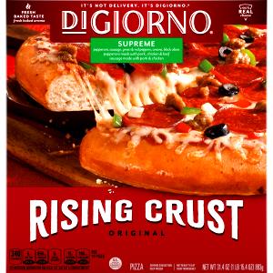 1 Serving Pizza, Meat & Vegetable, Rising Crust, Frozen