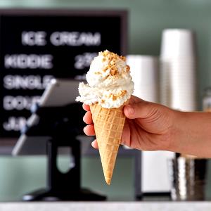 1 Serving Plain Waffle Cone