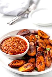 1 serving Plantains w/ Sauce