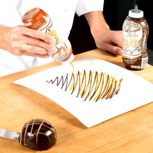 1 Serving Platescapers Dessert Topping, Chocolate