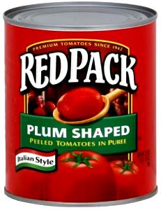 1 Serving Plum Shaped Peeled Tomatoes İn Puree