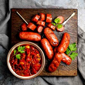 1 Serving Pork Sausage Links - Hot & Zesty Lunch Meat