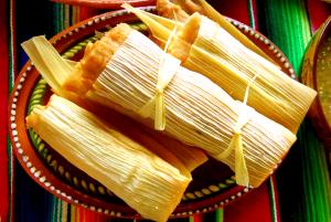 1 serving Pork Tamale with Chile Con Carne