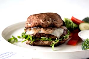 1 Serving Portobello & Swiss Premium Topping Steakburger
