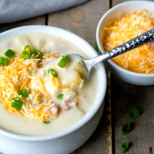 1 Serving Potato Cheese Soup (Gluten Free) - Medium