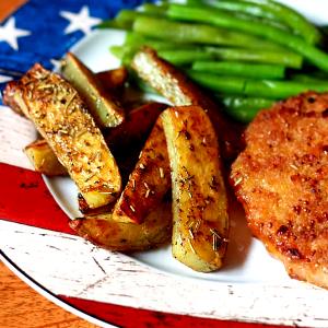 1 Serving Potato Wedges, Herb Roasted
