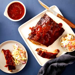 1 Serving Premium Baby Back Ribs Asian Glazed - Half Rack