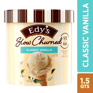 1 Serving Premium Churned Light Vanilla Ice Cream - 4 Oz Scoop