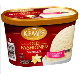 1 Serving Premium Churned Reduced-Fat, No Sugar Added Butter Almond Crunch - 4 Oz Scoop
