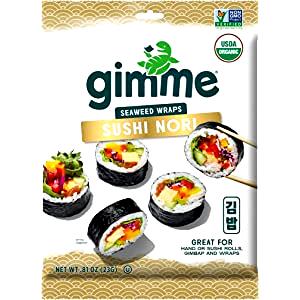 1 Serving Premium Sushi Rice With Toasted Seaweed Wraps