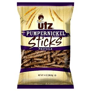 1 Serving Pumpernickel & Onion Sticks Pretzels