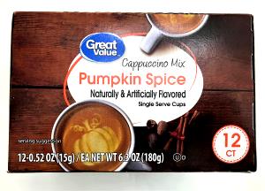 1 Serving Pumpkin Spice Cappuccino