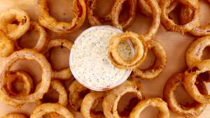1 Serving Purple Onion Rings