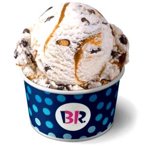 1 Serving Quarterback Crunch Ice Cream - 4 Oz Scoop