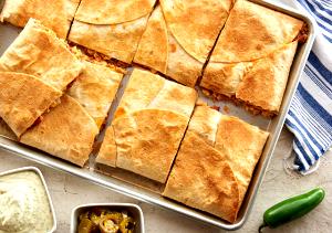 1 Serving Quesadillas - Double-Stacked Club W/ Jalape?O Ranch Dressing