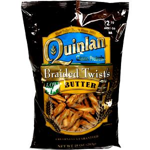 1 Serving Quinlan Butter Flavored Braided Twists (Low Fat)