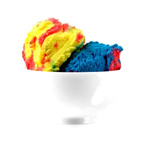 1 Serving Rainbow Cream Hand-Scooped - Small