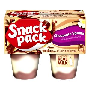 1 Serving Ready To Eat Chocolate / Vanilla Pudding Snack
