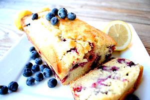 1 Serving Reduced-Fat Blueberry Lemon Loaf