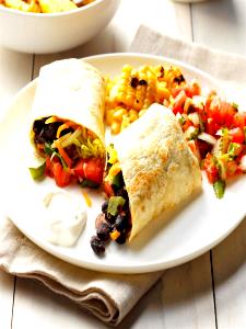 1 Serving Regular Black Bean Burritos